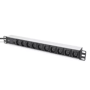 Алюминиевая сетевой фильтр Digitus DN-95404 10 розеток 2м