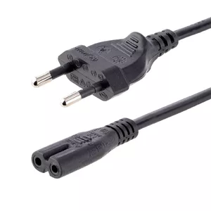 StarTech.com 1m (3ft) Laptop Power Cord, EU Plug to C7, 2.5A 250V, 18AWG, Laptop Replacement Cord, Printer Power Cable, Laptop Charger Cord, Laptop Power Brick Cord - UL Listed