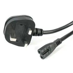 StarTech.com Power Cable BS 1363 to C7 1 m 2.5A 250V 18AWG Black PXTNB2SUK1M