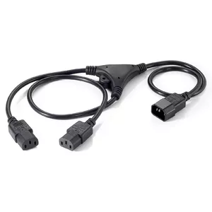 Power Y-Cable Equip 112210 1.6m C14 to 2x C13