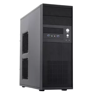 Datora korpuss Chieftec CQ-01B-U3-OP Midi Tower Melns