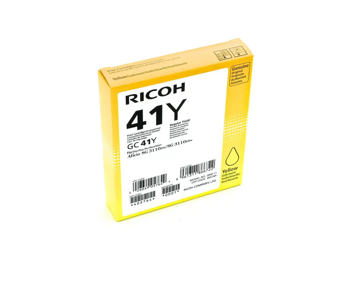 Cartridge Ricoh Ink 405764 GC41Y Yellow Photo 2