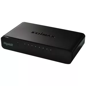 Edimax ES-5800G V3 tīkla pārslēgs Nepārvaldīts Gigabit Ethernet (10/100/1000) Melns