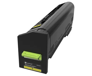 Oriģinālais dzeltenais lāzerprintera tonera kasetne Lexmark