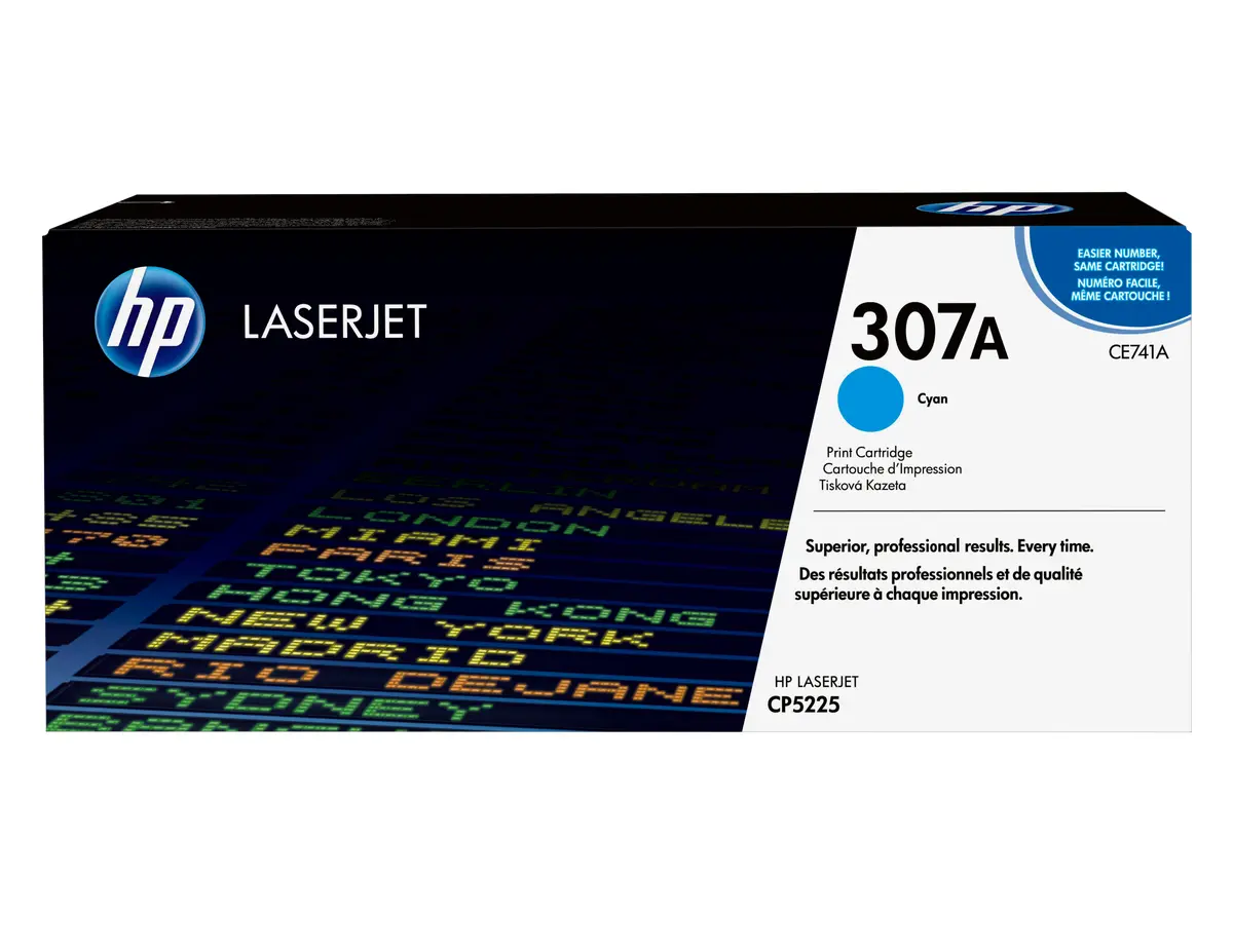 HP 307A ciāna oriģinālais lāzerprintera tonera