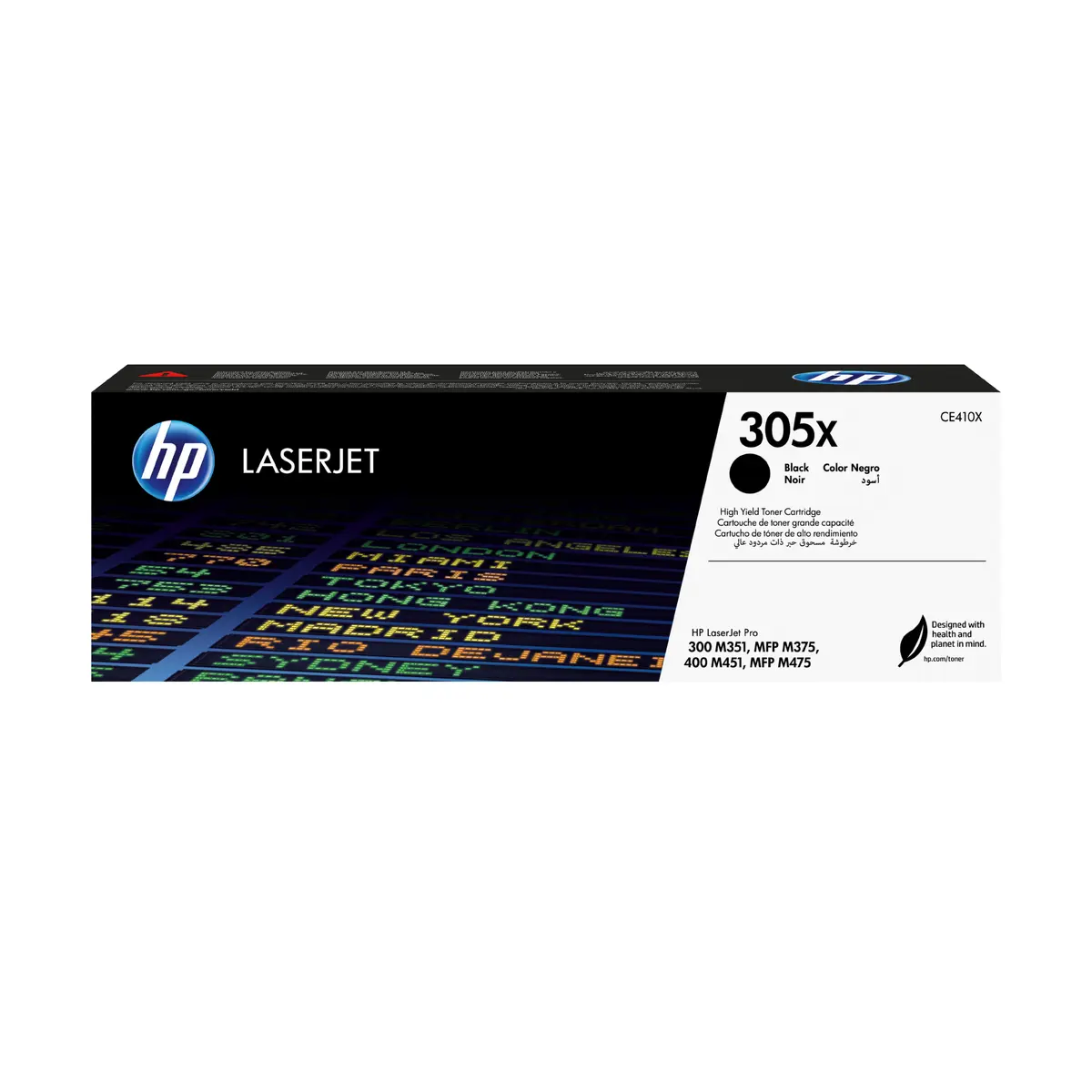 HP 305X Lielas ietilpības melnas krāsas