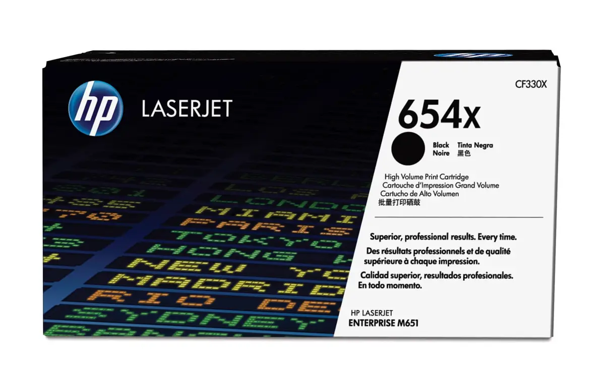 HP 654X Melna oriģinālā augstas ražības
