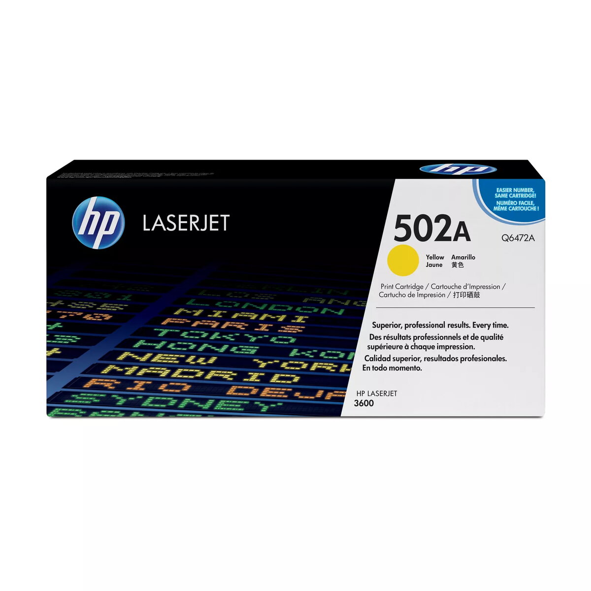 HP 502A dzeltena oriģinālā Lāzera tonera