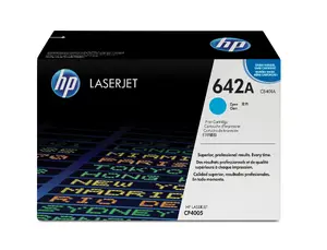 Оригинальный голубой лазерный тонер-картридж HP 642A для HP LaserJet CP4005, ресурс 7500 страниц, 1 шт.