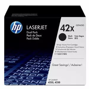 Тонер HP Q5942XD черный двупак 10000 страниц