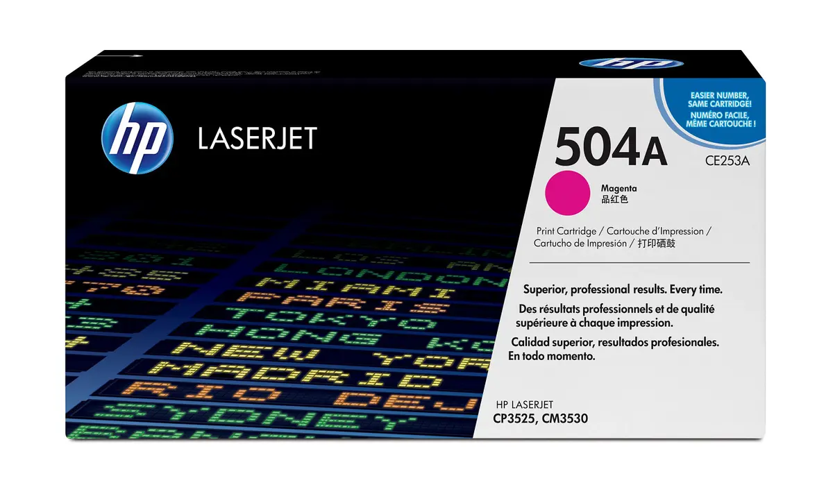 HP 504A Magenta LaserJet Toner Cartridge CE253A Photo 2