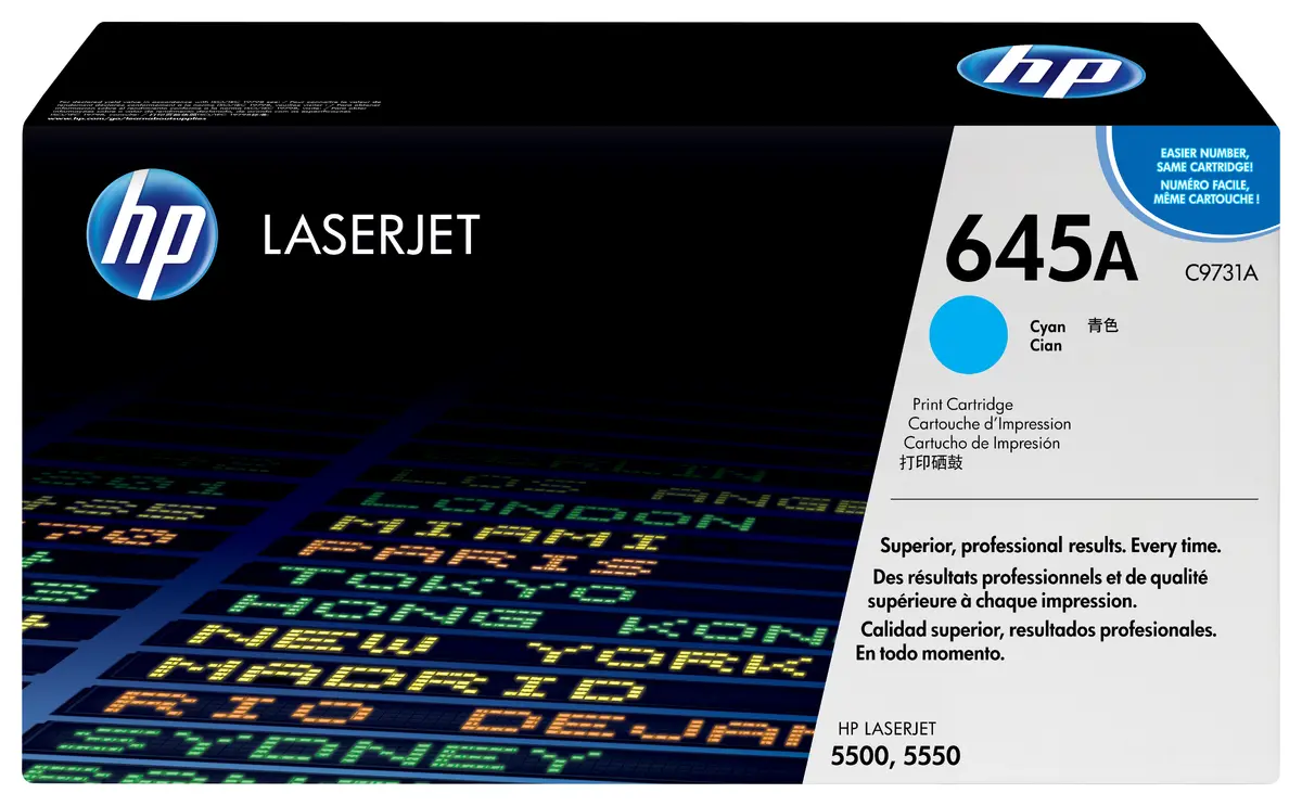 HP 645A Cyan oriģinālais lāzerprintera toneris