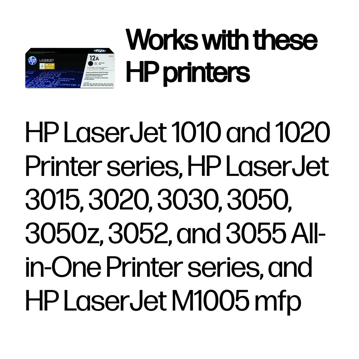 HP 12A Q2612A Melna Oriģinālā Tonera Kasetne Photo 3
