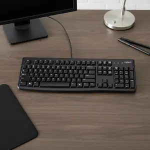LOGITECH K120 Corded Keyboard black USB US Logitech 920-002508