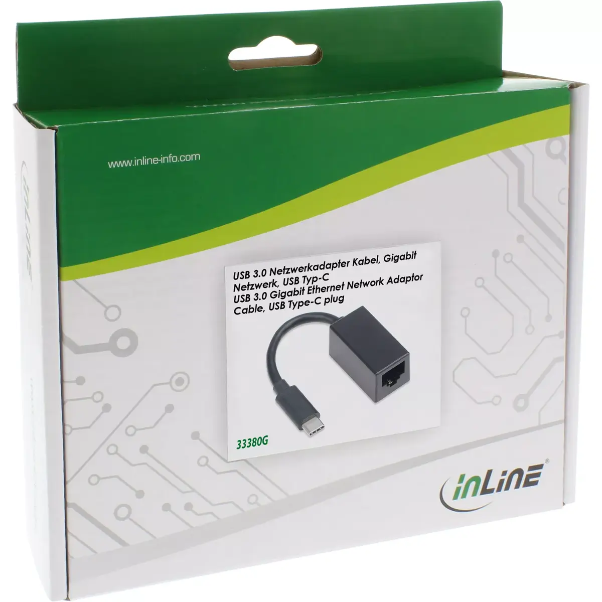 USB 3.2 Gigabit Ethernet Adaptor InLine 33380G Photo 2
