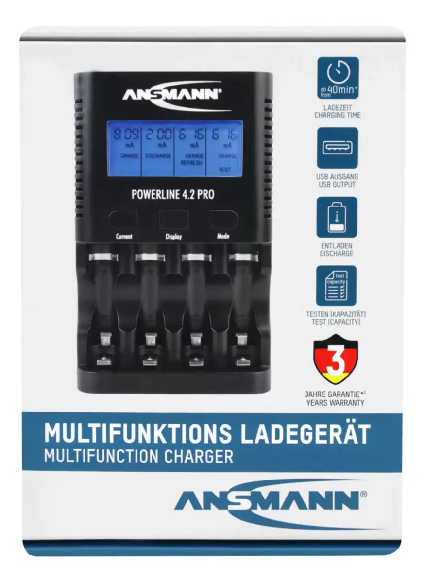 Akumulatoru lādētājs Ansmann Powerline 4.2 Pro Photo 9