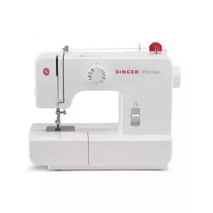 Sewing machine SINGER 1408 — 8 stitch patterns, 4-step buttonhole, free arm, white