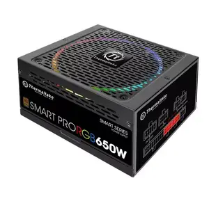 Блок питания THERMALTAKE Smart Pro RGB 650 Вт, полностью модульный, 24-pin ATX, 80 PLUS Bronze, вентилятор 140 мм
