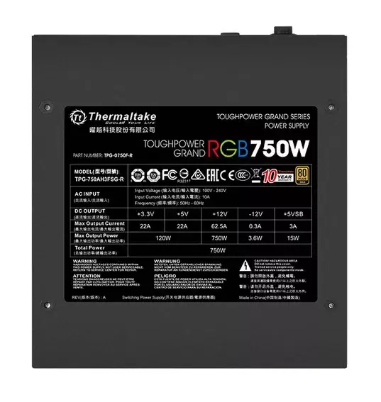 Блок питания Thermaltake Toughpower Grand RGB Photo 9