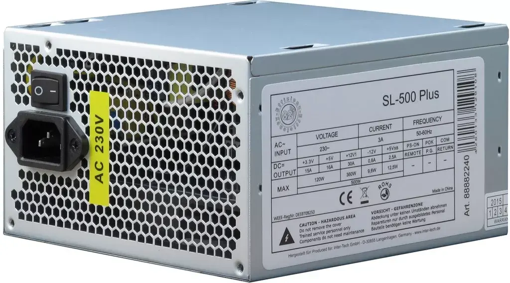Блок питания Inter-Tech SL-500 Plus Photo 2
