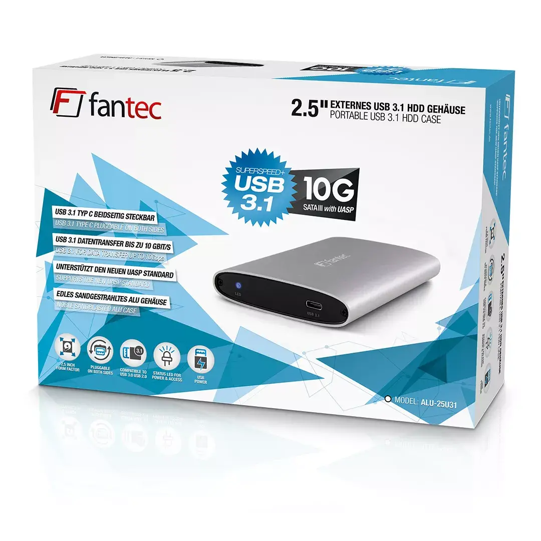 Корпус HDD/SSD Fantec ALU-25U31 Photo 3
