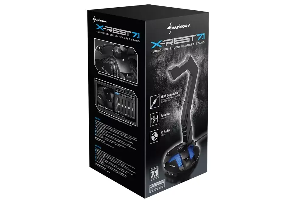 Aktīvā turētāja austiņas Sharkoon X-Rest 7.1 Photo 3