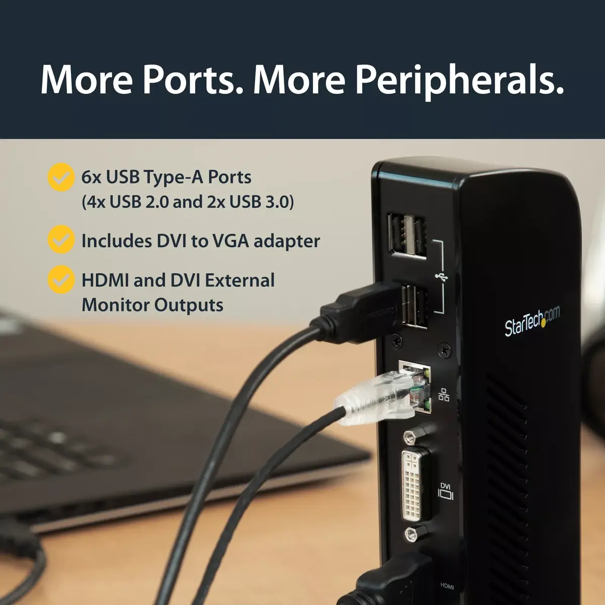 Doku stacija StarTech.com USB 3.0 Diviem monitoriem Photo 12