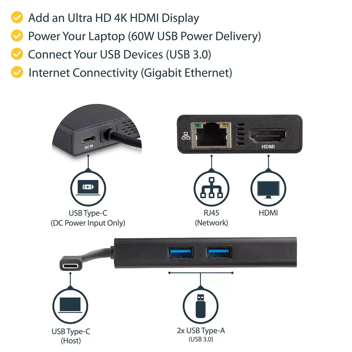 USB-C Multiport Adapter StarTech.com DKT30CHPD Photo 10