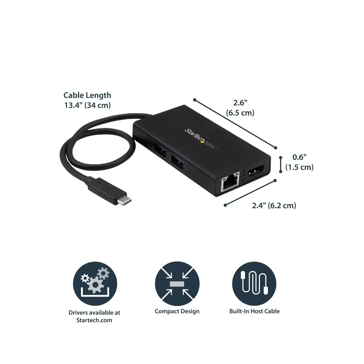 USB-C Multiport Adapter StarTech.com DKT30CHPD Photo 12