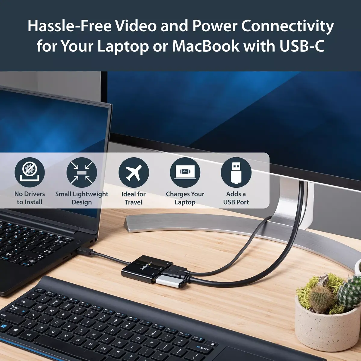 USB-C Multiport Adapter StarTech.com CDP2HDUACP Photo 9