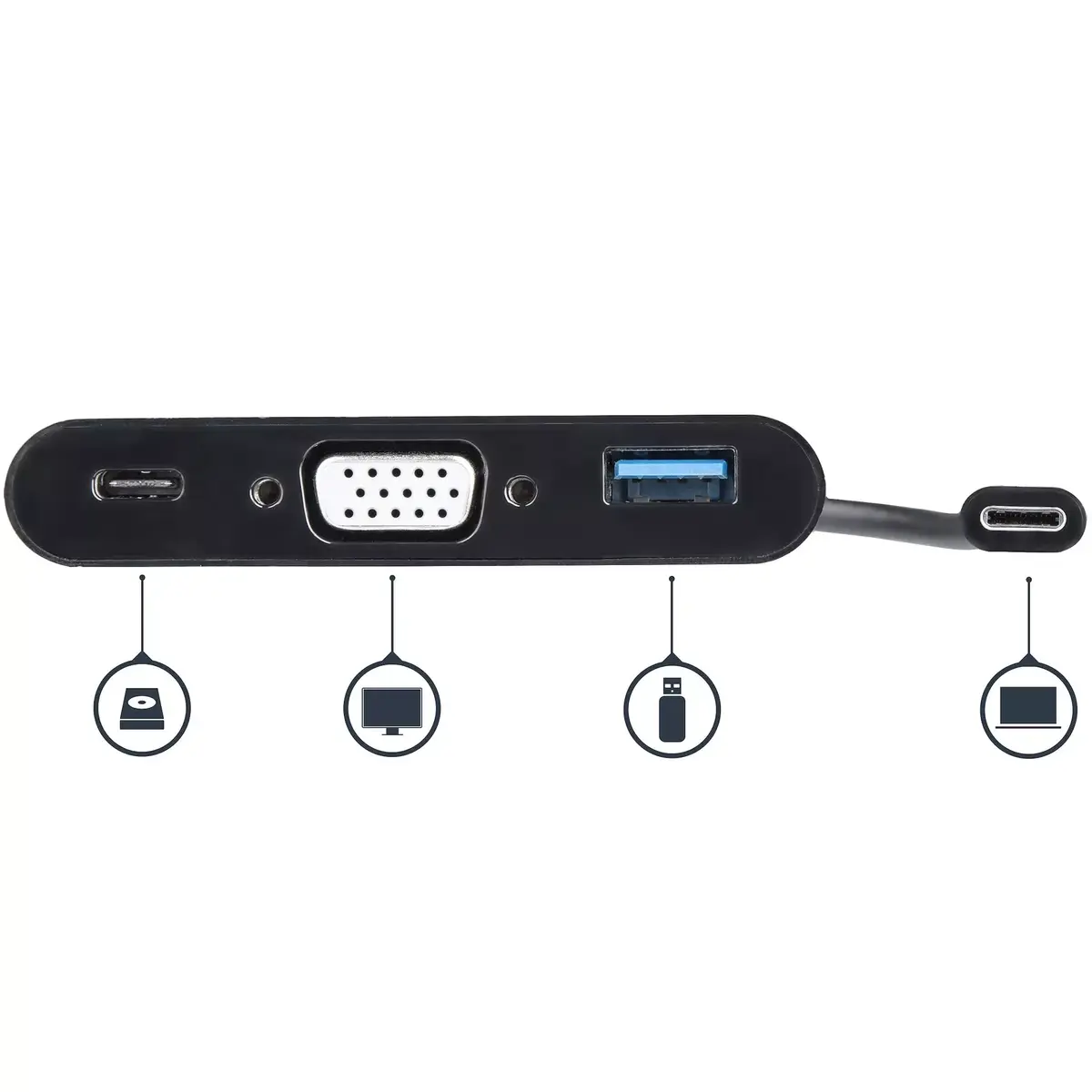 StarTech USB-C VGA adapters CDP2VGAUACP Photo 4