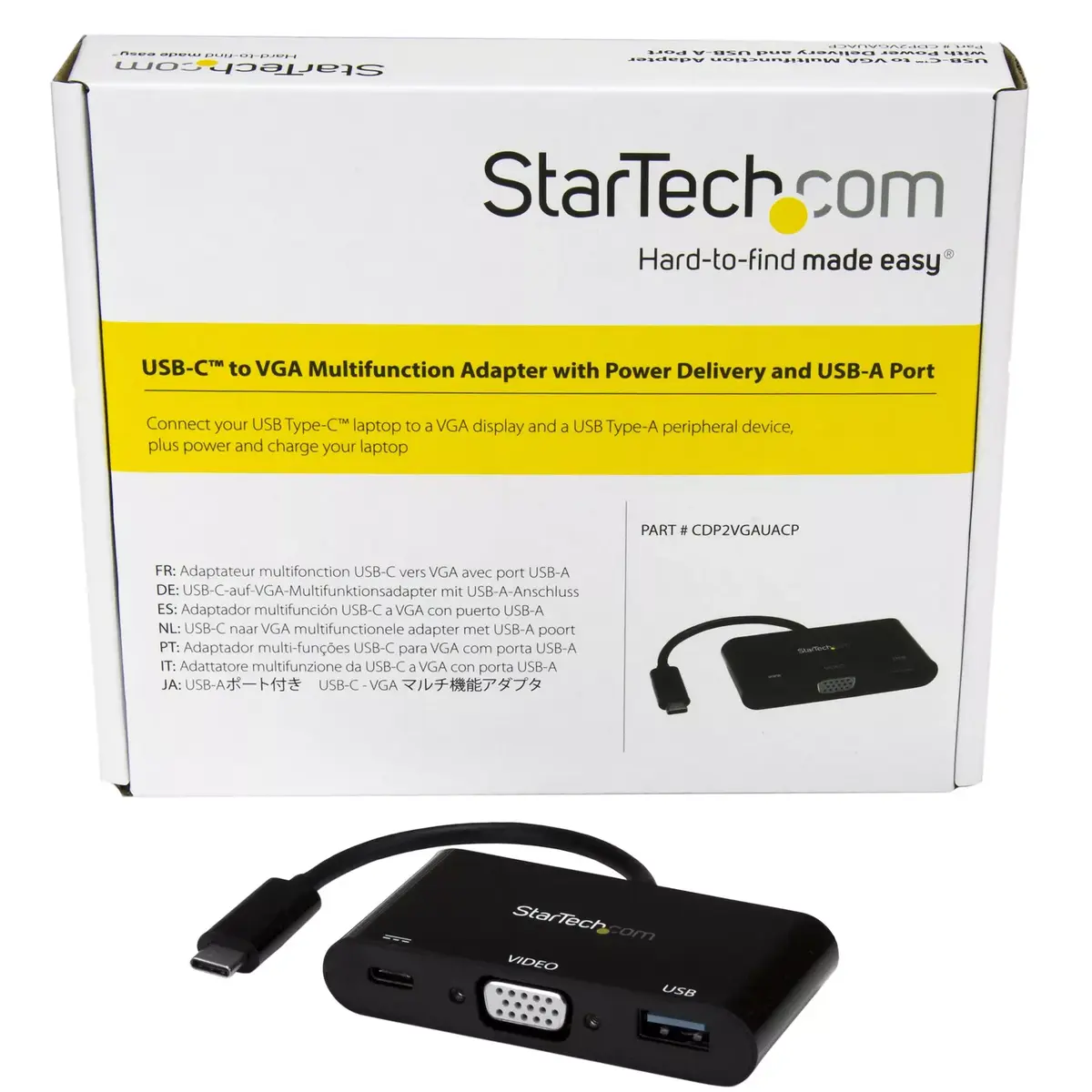 StarTech USB-C VGA adapters CDP2VGAUACP Photo 6