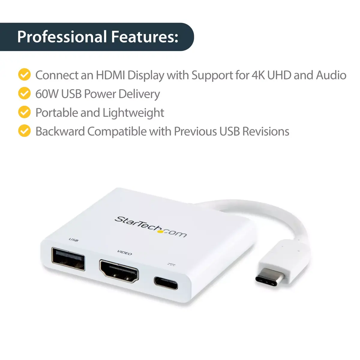 USB-C Multiport Adapter StarTech.com CDP2HDUACPW Photo 11