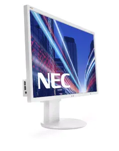 Monitors NEC MultiSync EA244WMi 24" (61 cm) IPS LED 1920 x 1200, 6 ms, USB 2.0 hubs, skaļruņi, VESA, regulējams augstums, balts