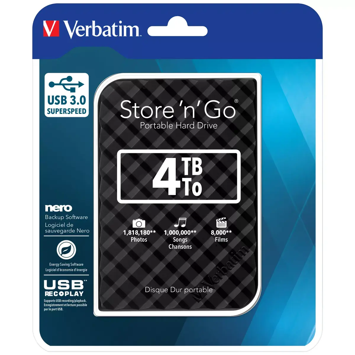 Cietais disks Verbatim 4TB Photo 4