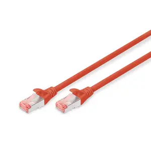 Network Cable Digitus CAT 6 S/FTP RJ-45 Cat6 3m Red
