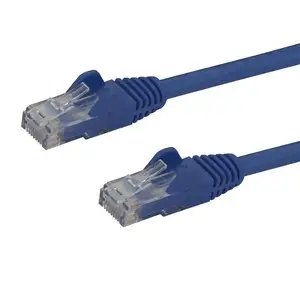 StarTech.com 15m Кабель Ethernet CAT6 Синий Гигабитный Сетевой Патч-корд RJ45 UTP Snagless 250MHz 100W PoE