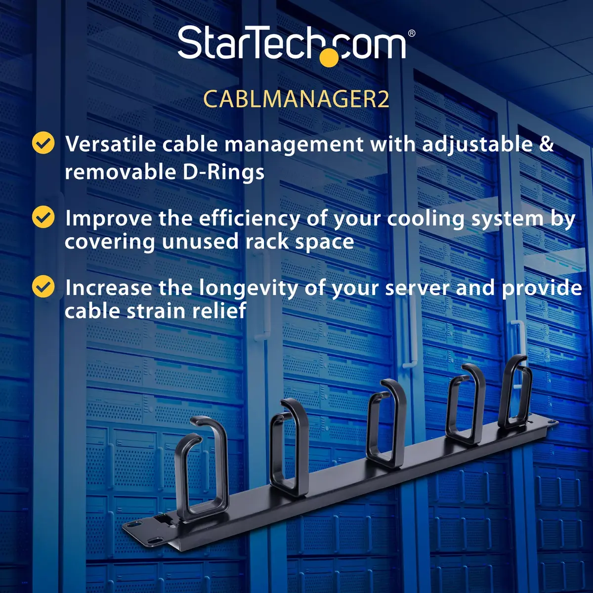 Kabeļu pārvaldības panelis StarTech.com CABLMANAGER2 Photo 10