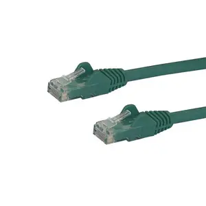 StarTech N6PATC10MGN 10m CAT6 Ethernet Cable Green UTP RJ45 250MHz 100W PoE Gigabit Network Patch Cord