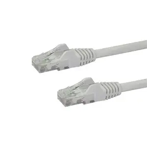 StarTech Cat6 Ethernet Cable 7m White RJ45 UTP Gigabit Network Patch Cord Snagless 100W PoE