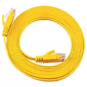 Плоский патч-кабель Equip Cat.6A S/FTP 0.5м желтый