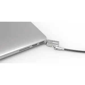 Cable lock Compulocks MBA11BRW — key lock, aluminium body, stainless steel cable, silver
