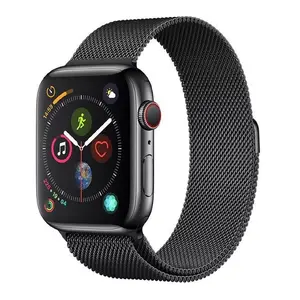 Ремешок для Apple Watch Devia MILANESE LOOP 44 мм чёрная нержавеющая сталь