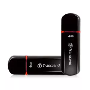 Transcend JetFlash 600 USB zibatmiņa 4 GB USB Type-A 2.0 Melns