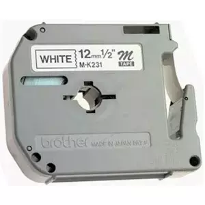 Label-making tape Brother M-K231S Black on white