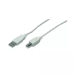 M-Cab USB A/USB B 3m USB kabelis USB 2.0 Pelēks