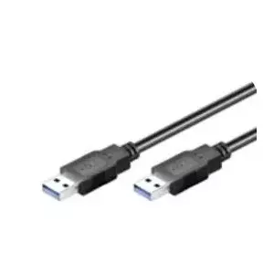 M-Cab USB A - USB A M/M 3 m USB kabelis USB 3.2 Gen 1 (3.1 Gen 1) Melns