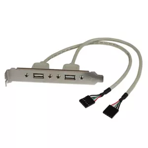 USB A Female Slot Plate Adapter StarTech.com 2 Port