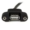 Paneļa montāžas USB kabelis A uz A - F/M, StarTech.com Photo 3