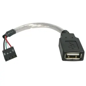 StarTech.com USBMBADAPT 6in USB 2.0 Cable USB A Female to USB Motherboard 4 Pin Header F/F 0.152 m Grey